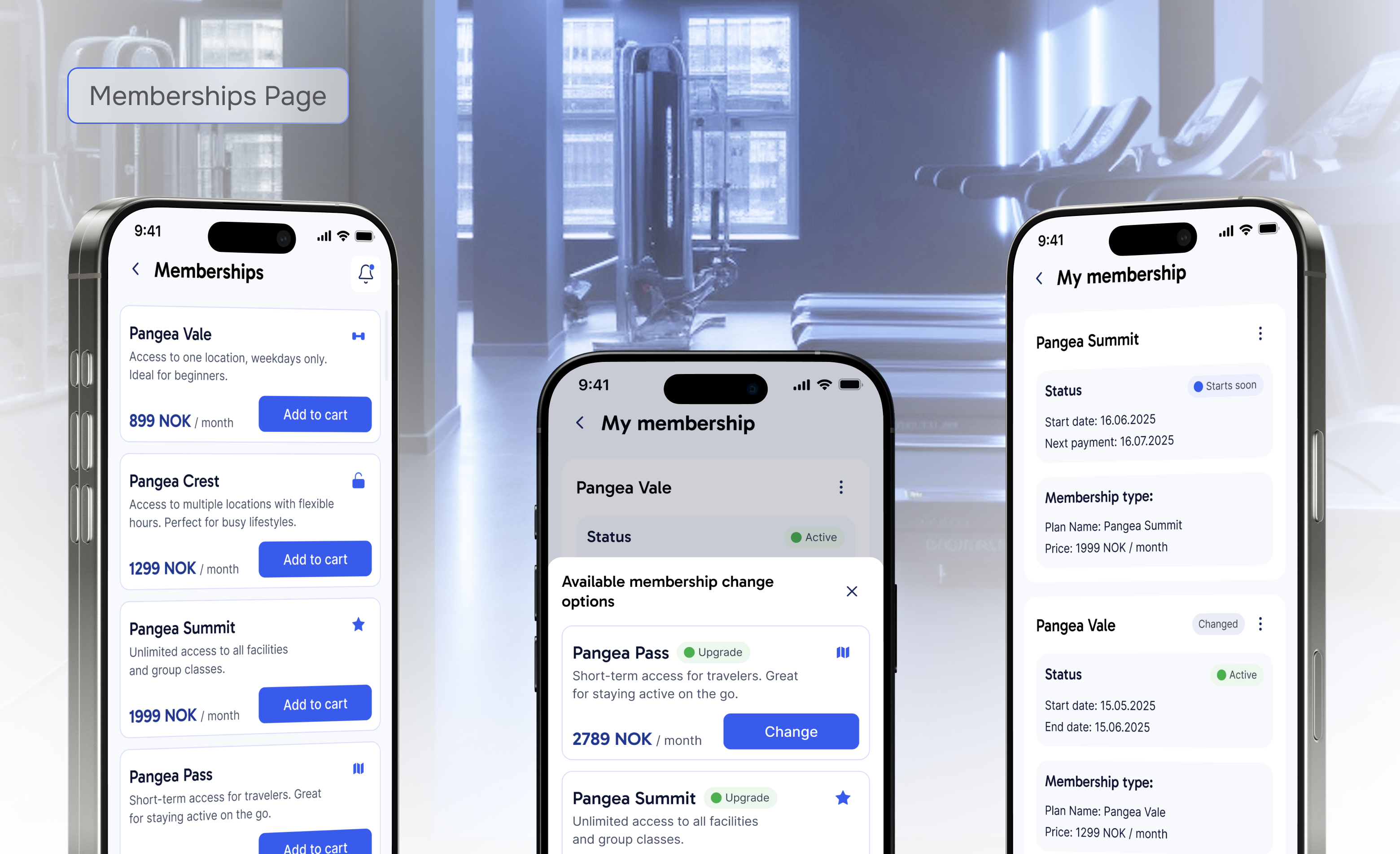 Pangea App Memberships_page